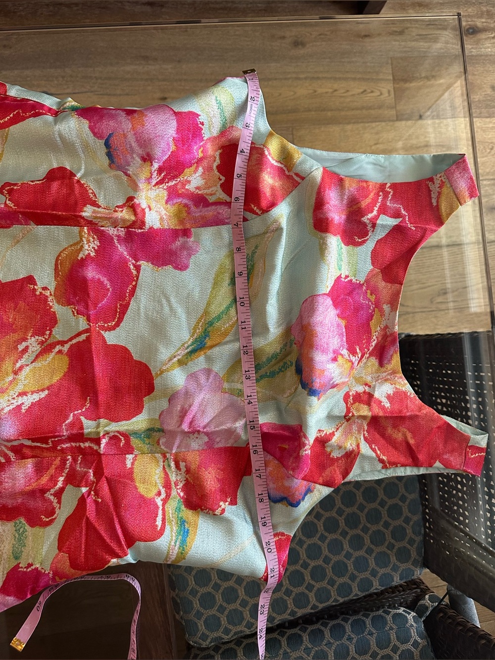 Hutch Anthropology Mini Dress in Coral, Pink and Mint Floral NWT XL - Picture 5 of 11